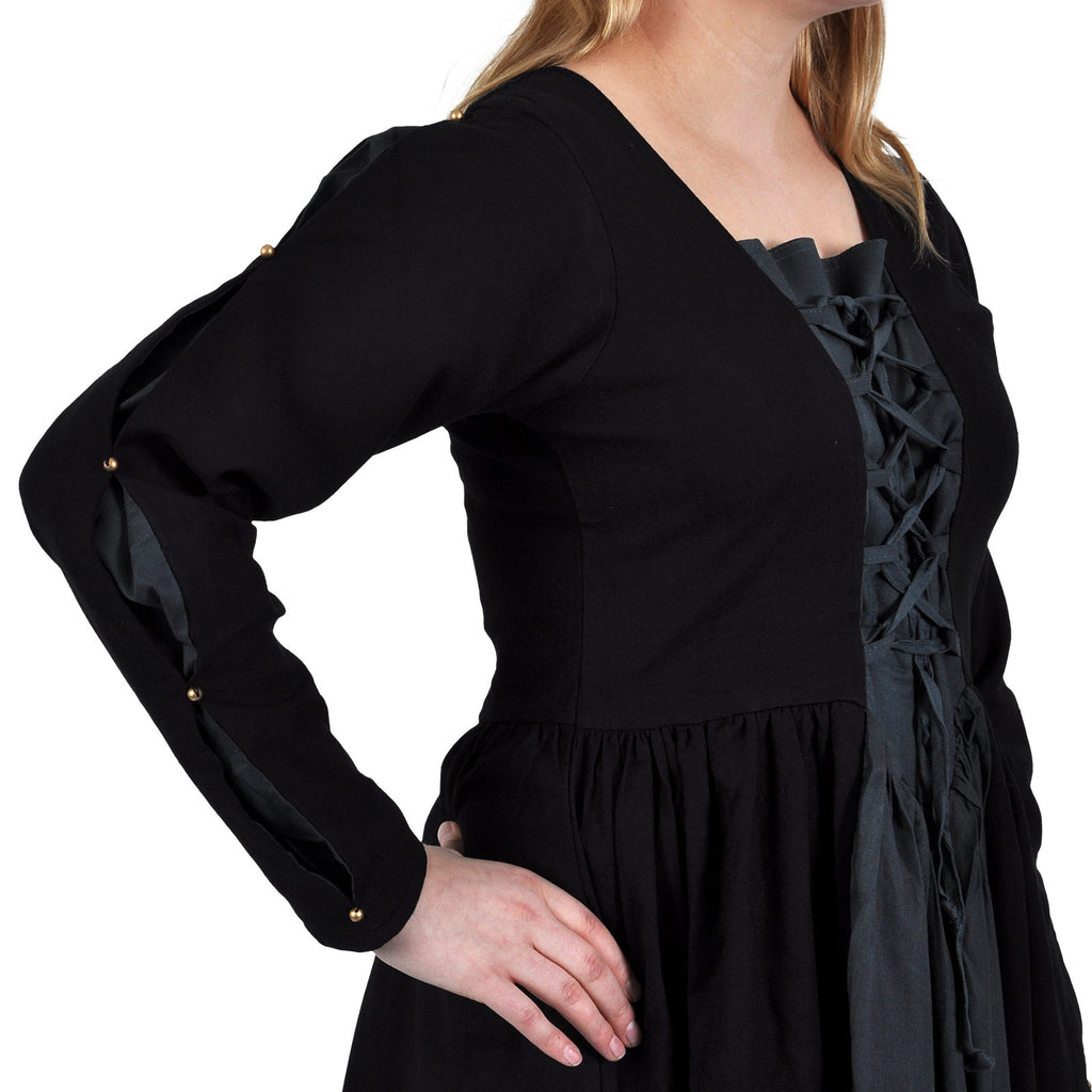 Imagen del producto Vestido Medieval Orianne Negro-Gris Azulado