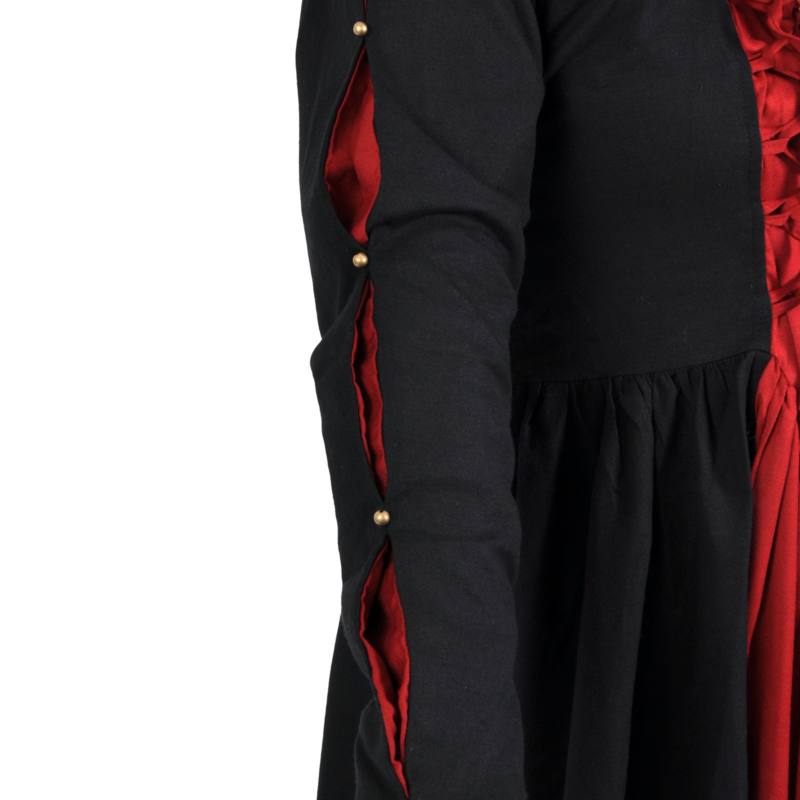 Imagen del producto Vestido Medieval Orianne Negro-Rojo