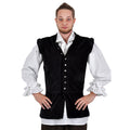 Imagen del producto Jubón de Terciopelo con Cuello Alto Negro