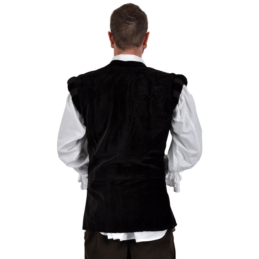 Product image Brown Velvet Doublet with Stand-Up Collar