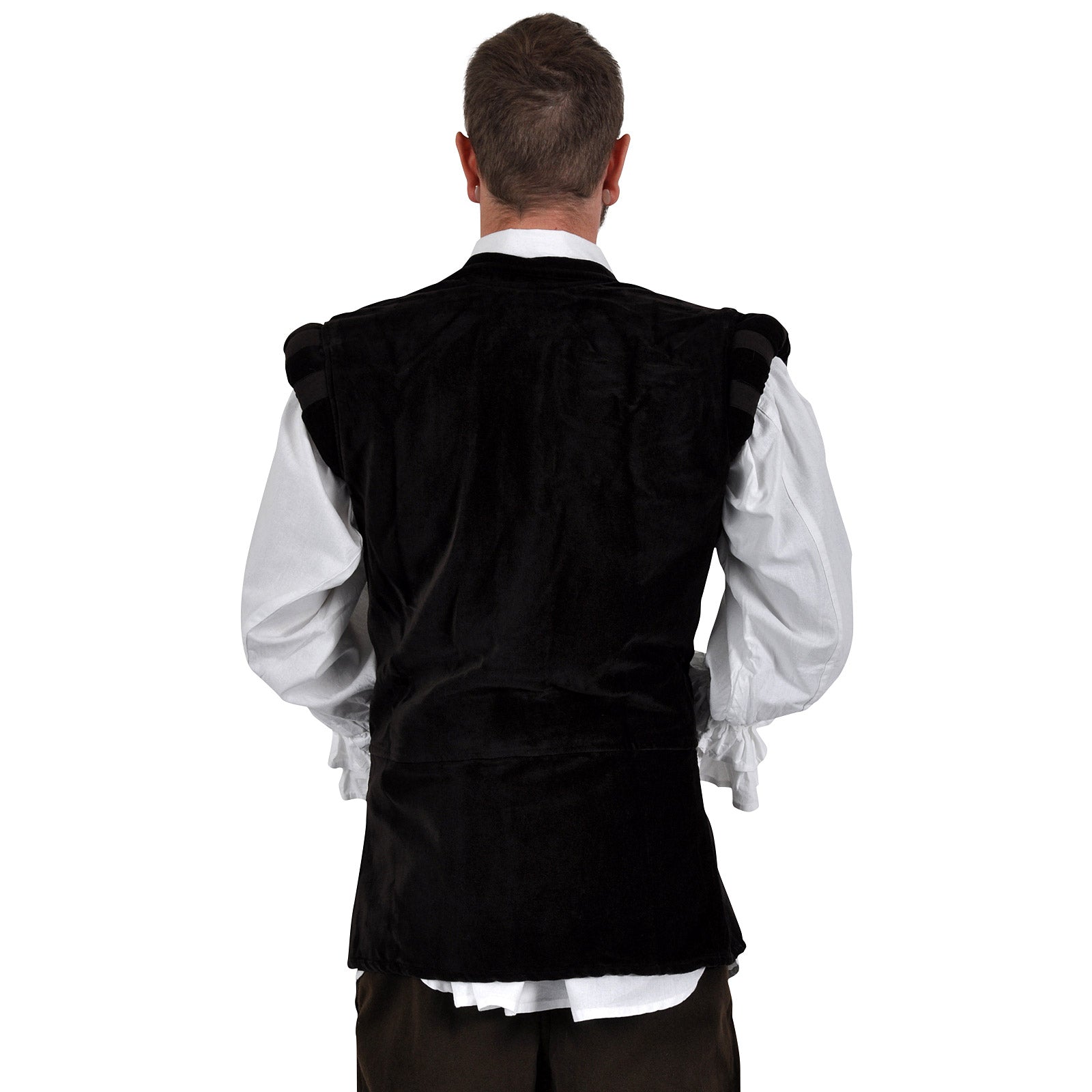 Product image Brown Velvet Doublet with Stand-Up Collar