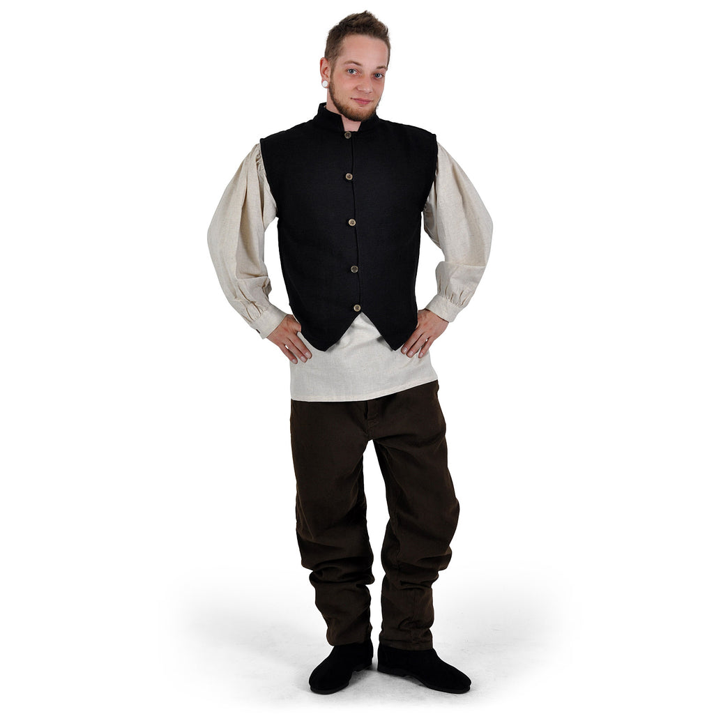 Imagen del producto Chaleco medieval Johann negro