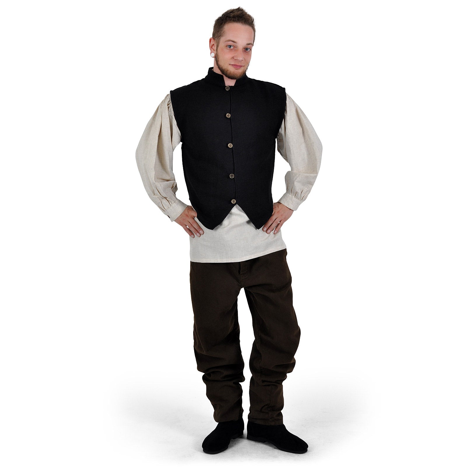 Imagen del producto Chaleco medieval Johann negro