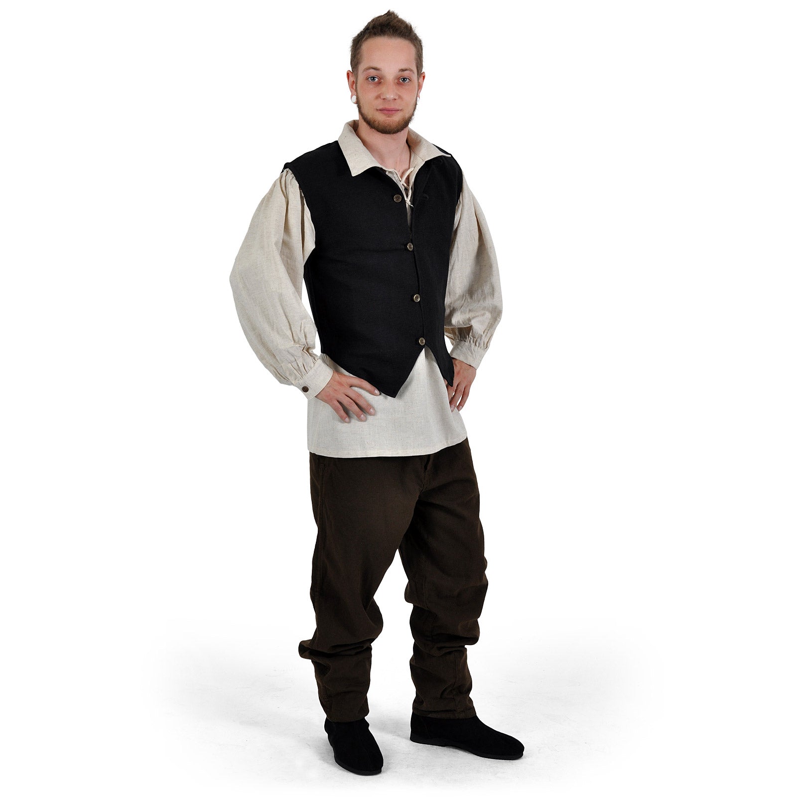 Imagen del producto Chaleco medieval Johann negro