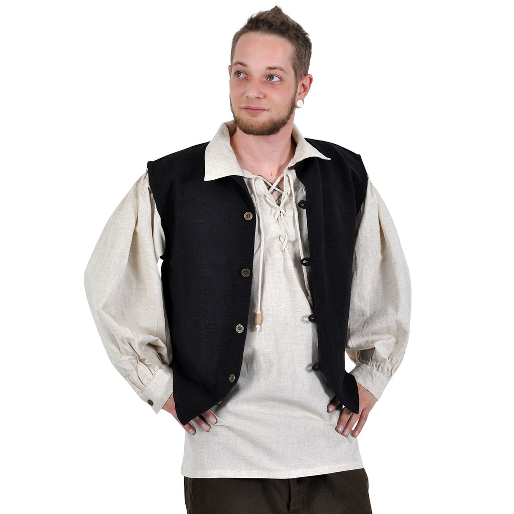 Imagen del producto Chaleco medieval Johann negro