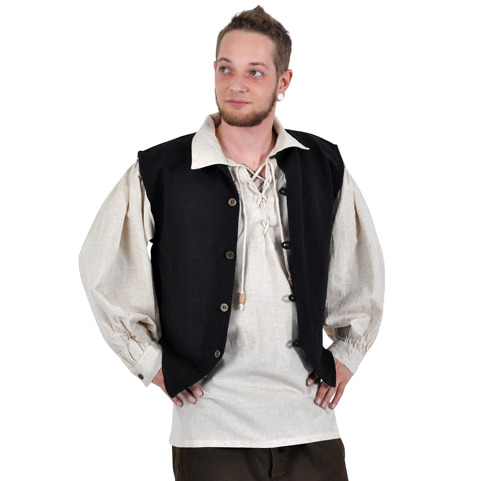 Imagen del producto Chaleco medieval Johann negro