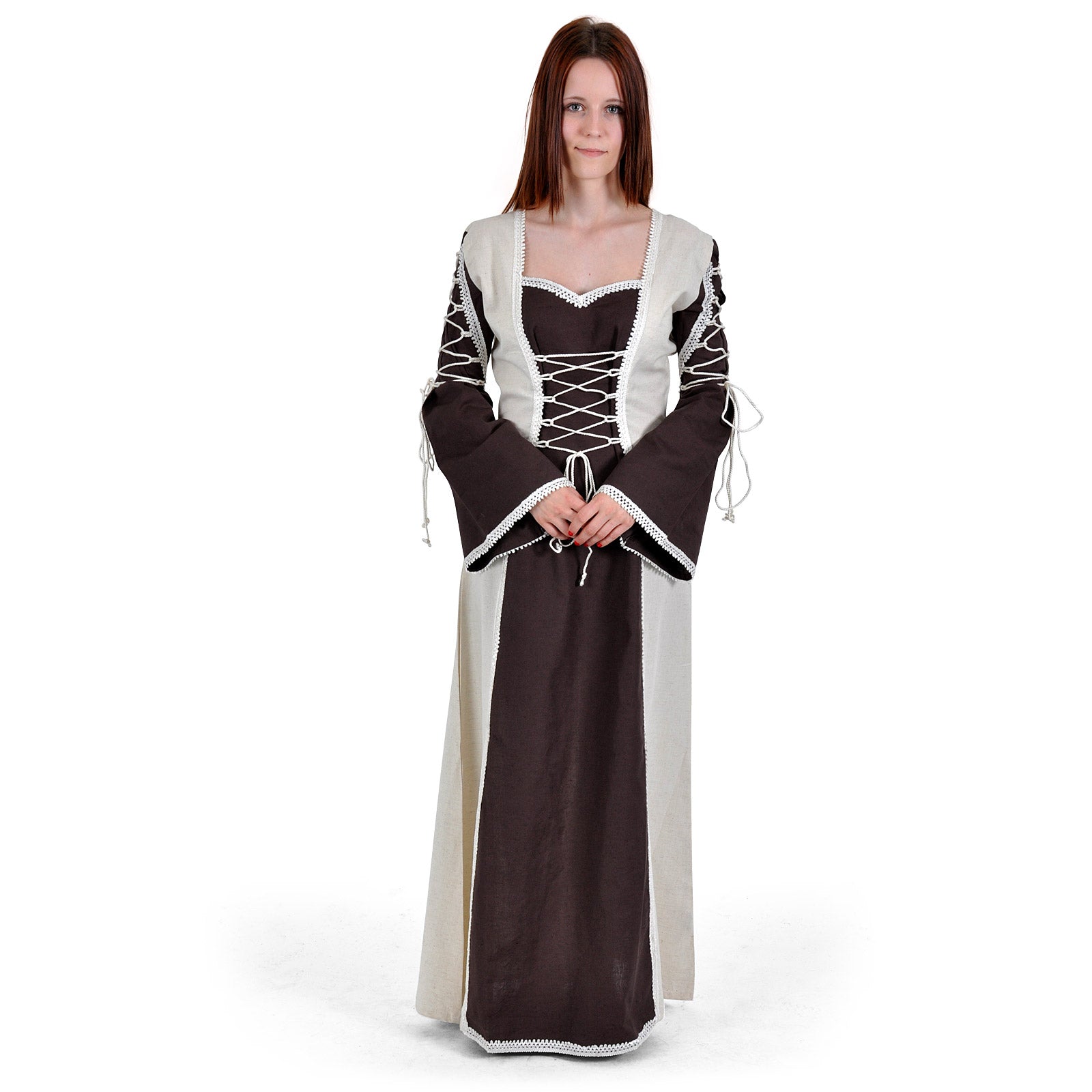 Imagen del producto Vestido medieval Magdalena marrón-natural