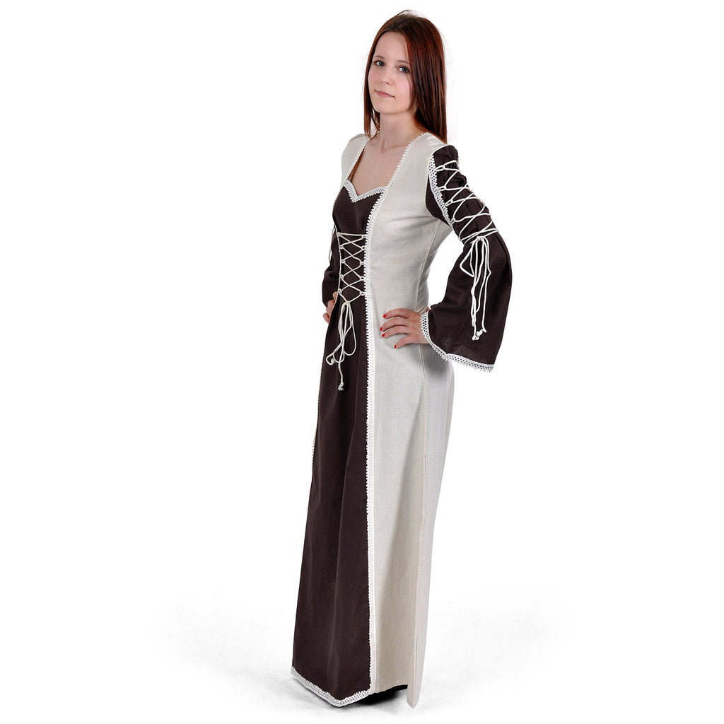 Imagen del producto Vestido medieval Magdalena marrón-natural