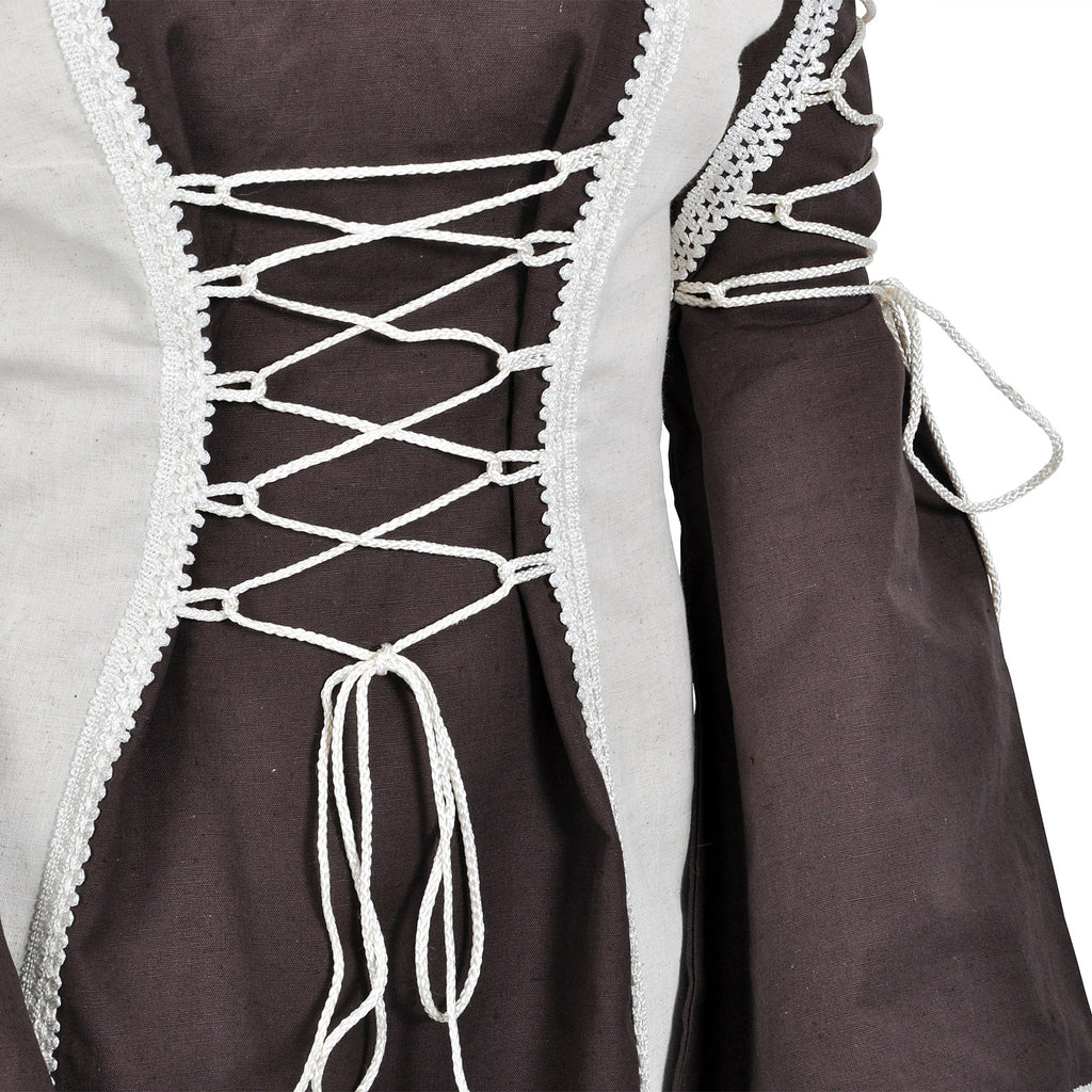 Imagen del producto Vestido medieval Magdalena marrón-natural