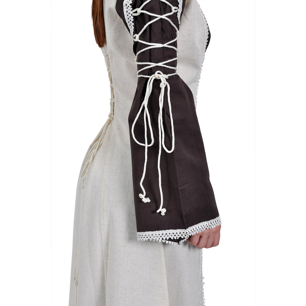 Imagen del producto Vestido medieval Magdalena marrón-natural