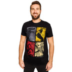 Imagen del producto Juego de Tronos - Camiseta negra con escudo desgastado