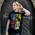 Imagen del producto Juego de Tronos - Camiseta negra con escudo desgastado