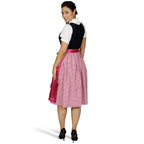 Imagen del producto Dirndl negro rosa - Vestido tradicional con bordado y cordones