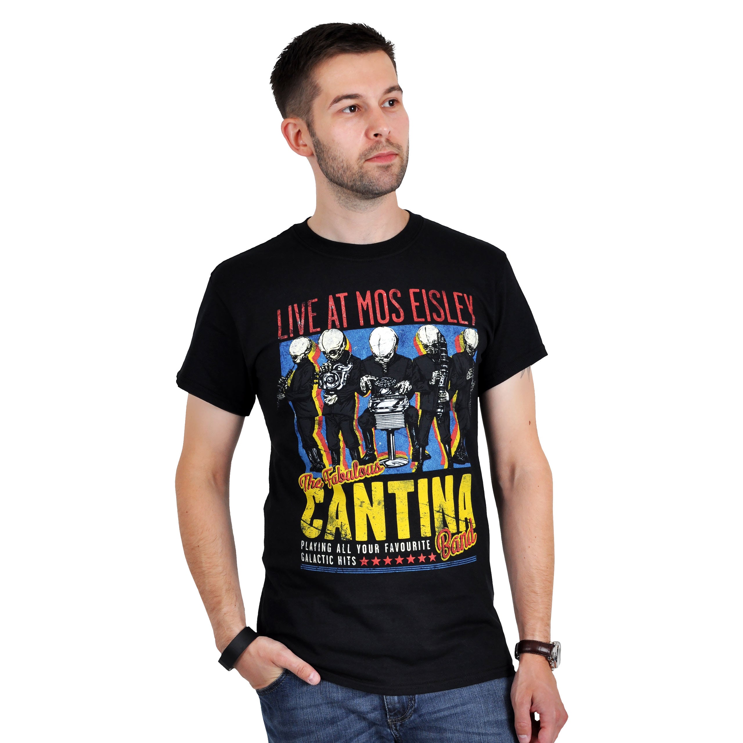 Imagen del producto Camiseta de la banda Cantina negra