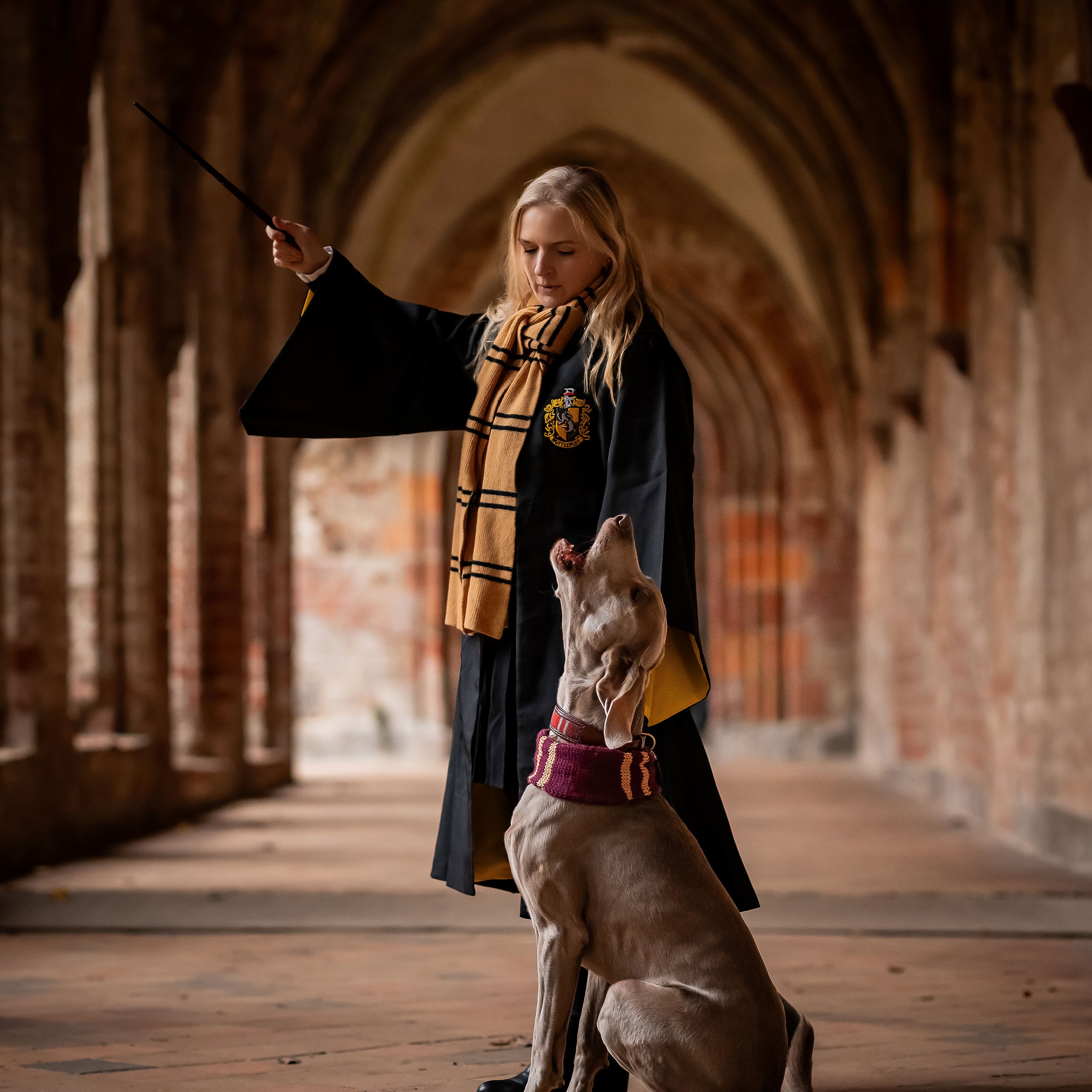 Imagen del producto Harry Potter - Bufanda de lana original de Hufflepuff