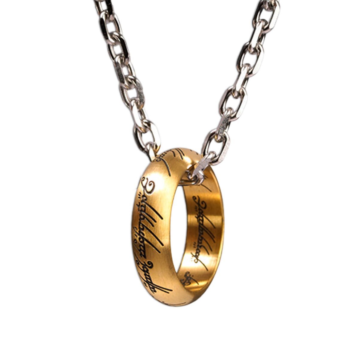 Imagen del producto El Señor de los Anillos - El Anillo Único en cadena de acero inoxidable