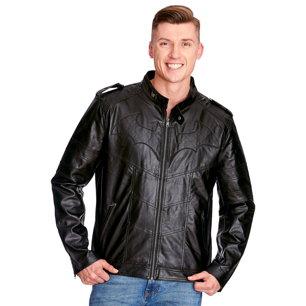 Imagen del producto Batman - Chaqueta de cuero artificial con logo de Arkham Knight
