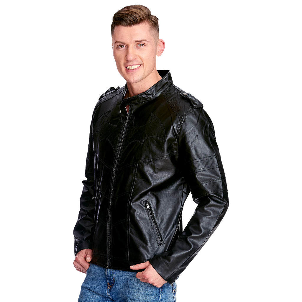 Imagen del producto Batman - Chaqueta de cuero artificial con logo de Arkham Knight