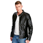 Imagen del producto Batman - Chaqueta de cuero artificial con logo de Arkham Knight