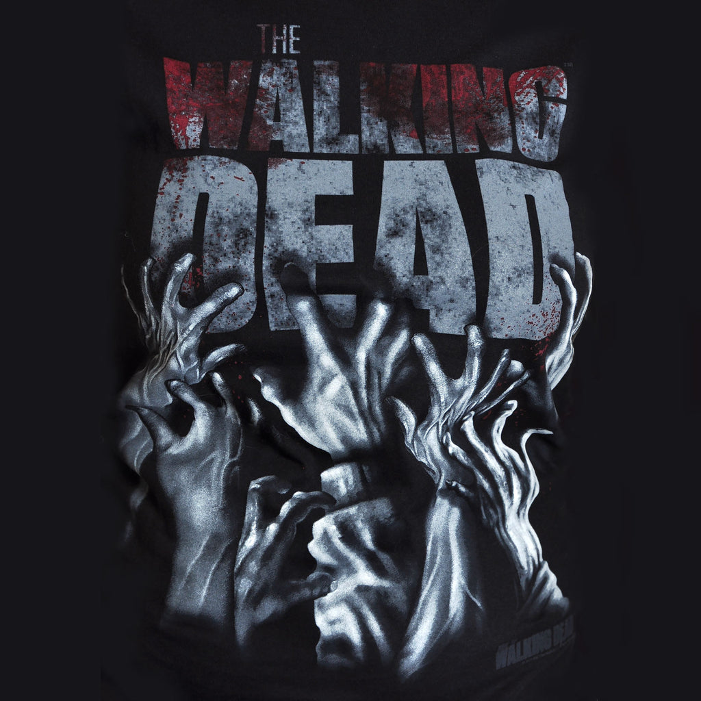Imagen del producto Walking Dead - Camiseta de chica con salpicaduras de sangre en las manos negro