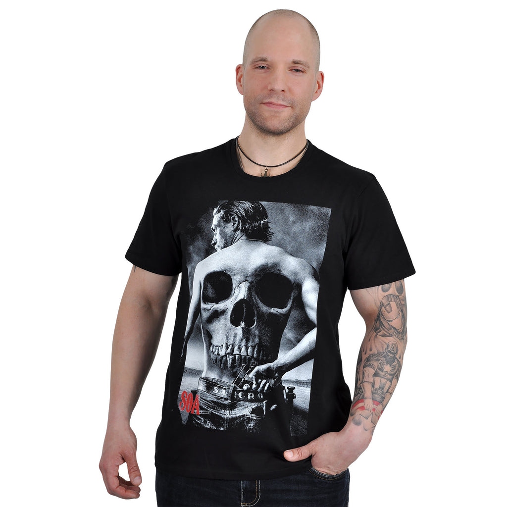 Imagen del producto Sons of Anarchy - Camiseta de calavera negra