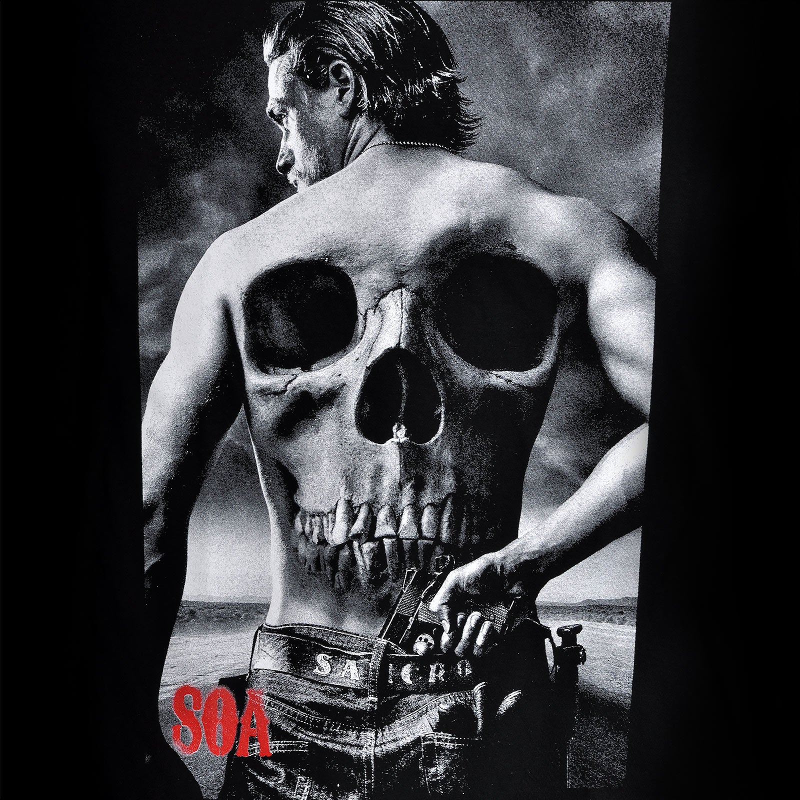Imagen del producto Sons of Anarchy - Camiseta de calavera negra