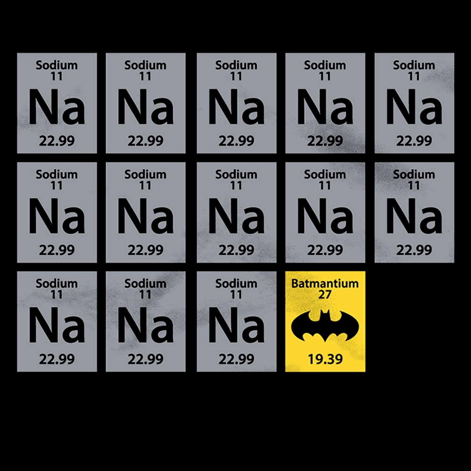 Imagen del producto Batman - Camiseta de Química negra