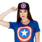 Imagen del producto Captain America - Gorra Snapback con logo azul