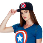 Imagen del producto Captain America - Gorra Snapback con logo azul