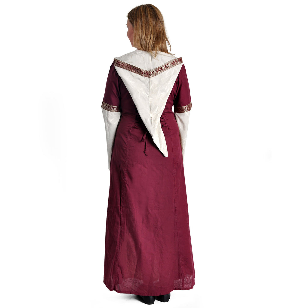 Product image Medieval Dress Brigitta natural-bordeaux