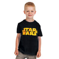 Imagen del producto Star Wars - Camiseta para niños con logo naranja negro
