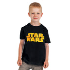 Imagen del producto Star Wars - Camiseta para niños con logo naranja negro