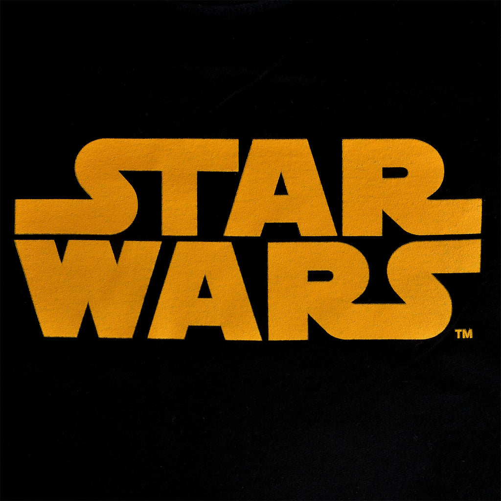 Imagen del producto Star Wars - Camiseta para niños con logo naranja negro