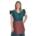 Imagen del producto Vestido medieval Agga de manga corta con delantal verde