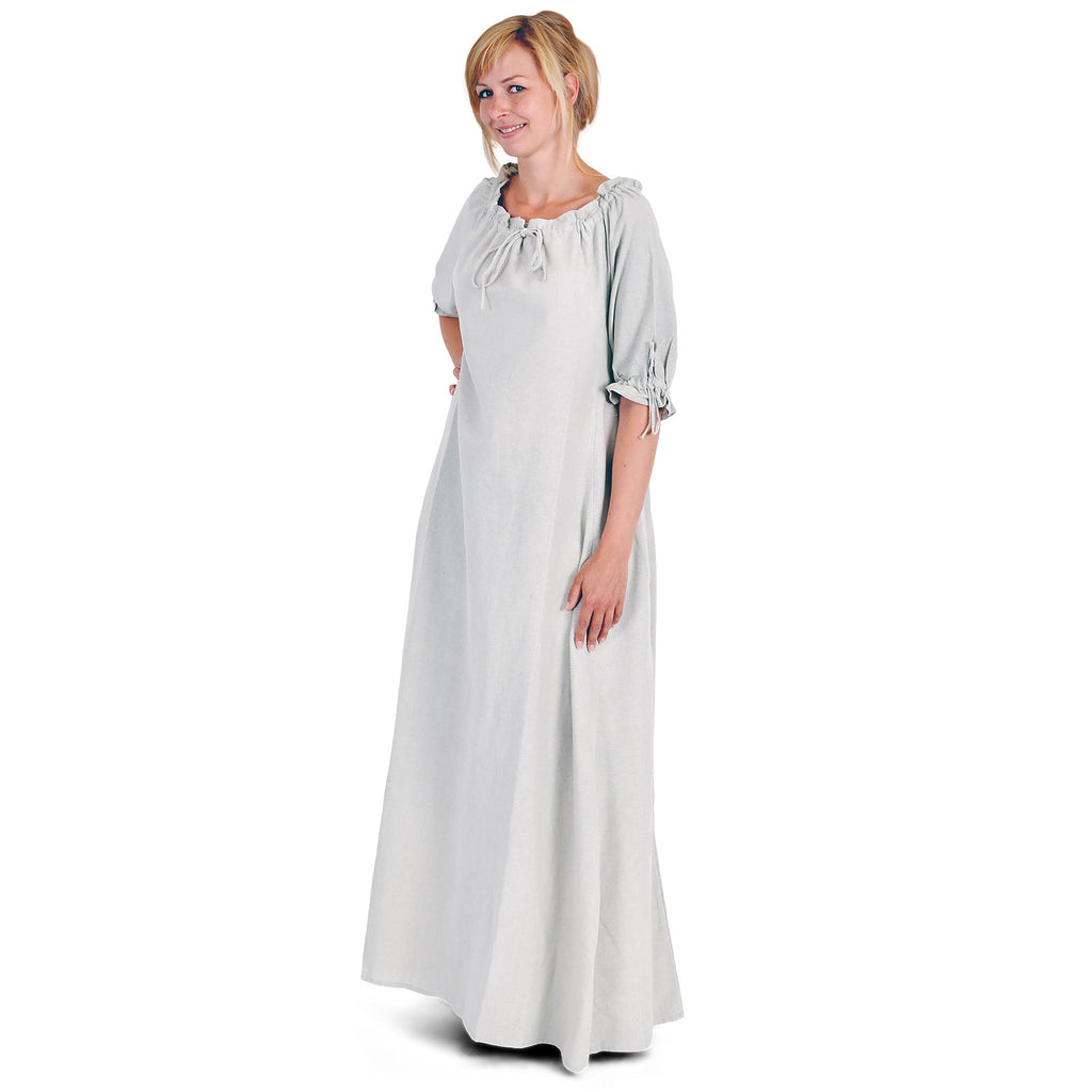 Imagen del producto Vestido medieval de manga corta natural