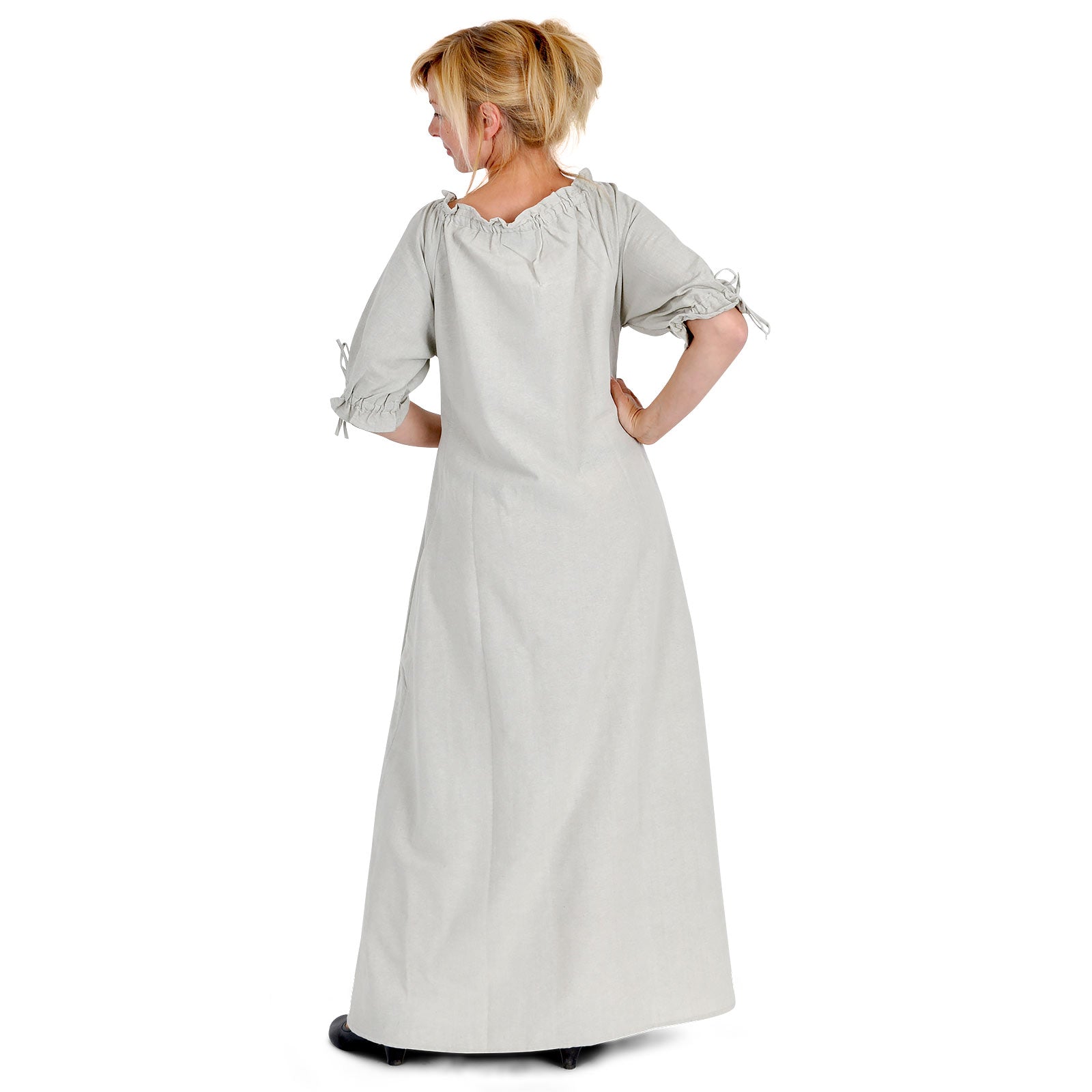 Imagen del producto Vestido medieval de manga corta natural