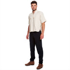 Imagen del producto Camisa medieval Erik manga corta beige
