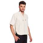 Imagen del producto Camisa medieval Erik manga corta beige