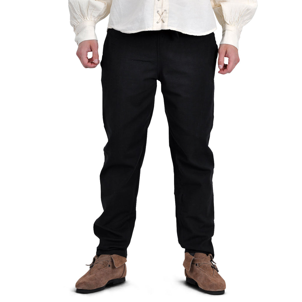 Imagen del producto Pantalones medievales con cintura elástica negros