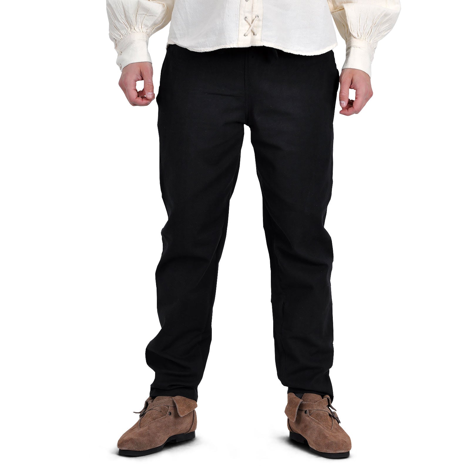 Imagen del producto Pantalones medievales con cintura elástica negros