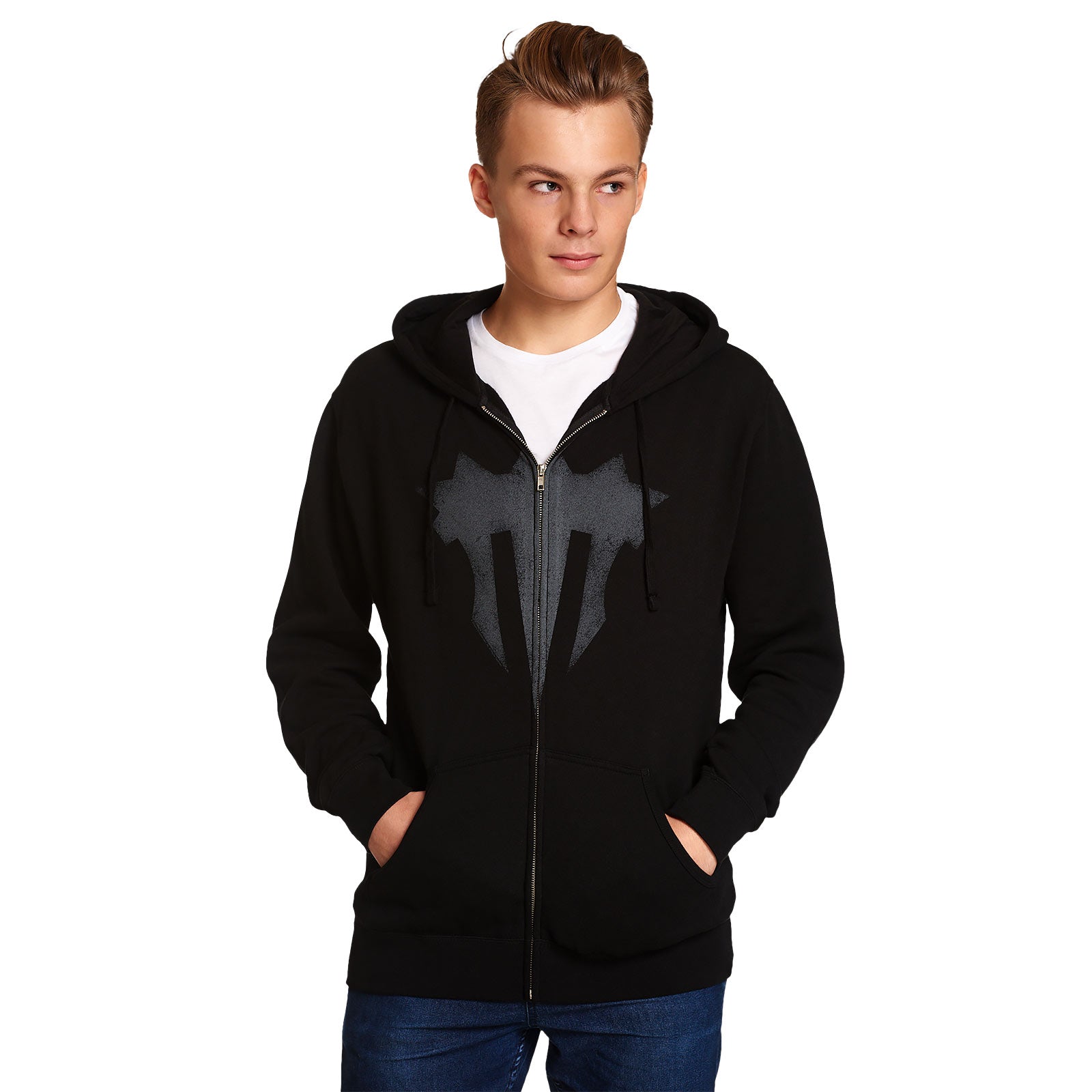 Imagen del producto World of Warcraft - Chaqueta con capucha negra con el logo de la Horda de Hierro
