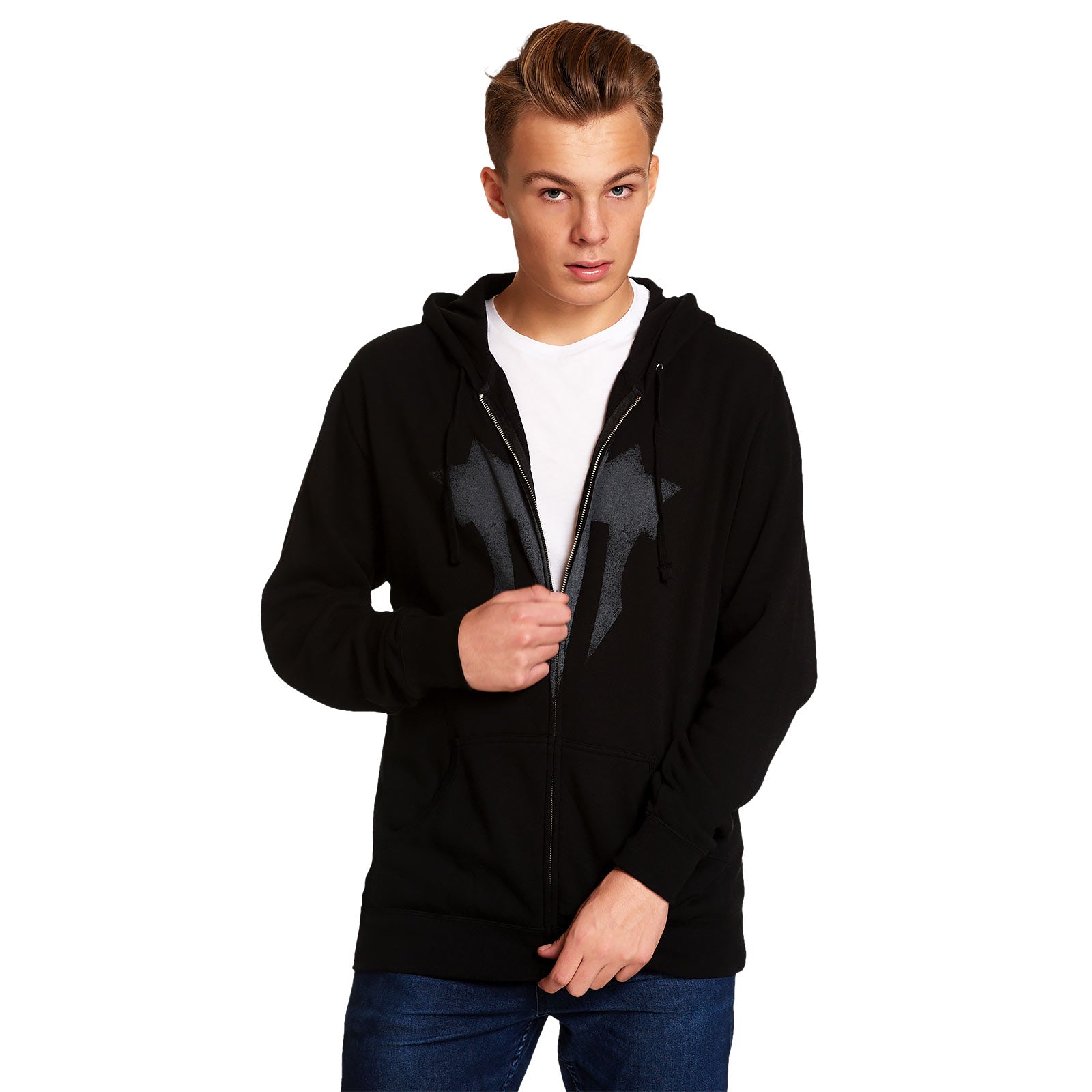 Imagen del producto World of Warcraft - Chaqueta con capucha negra con el logo de la Horda de Hierro