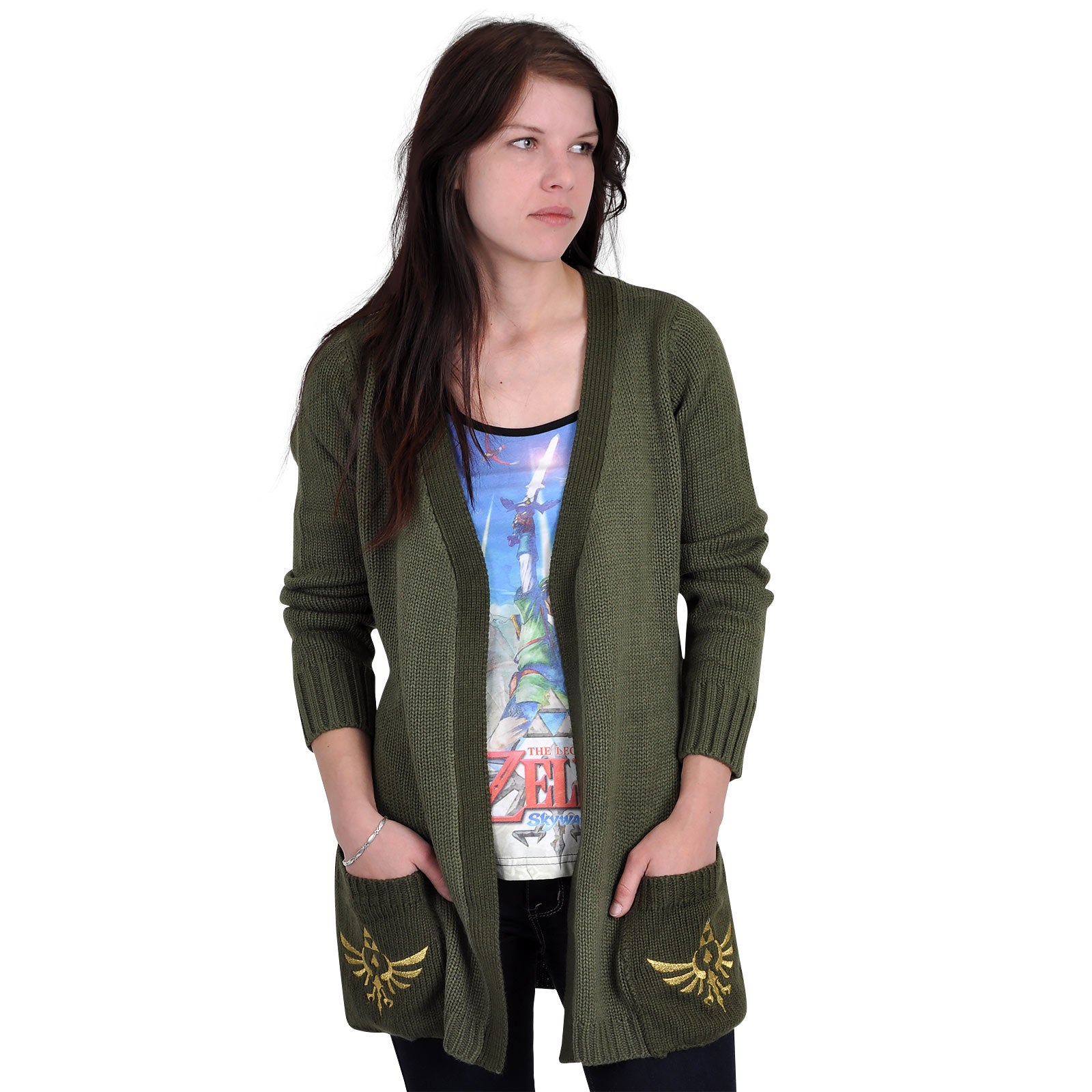 Product image Zelda - Logo Cardigan olive