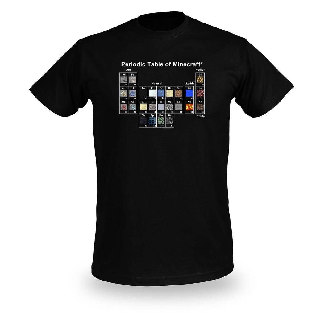 Imagen del producto Minecraft - Camiseta infantil del sistema periódico