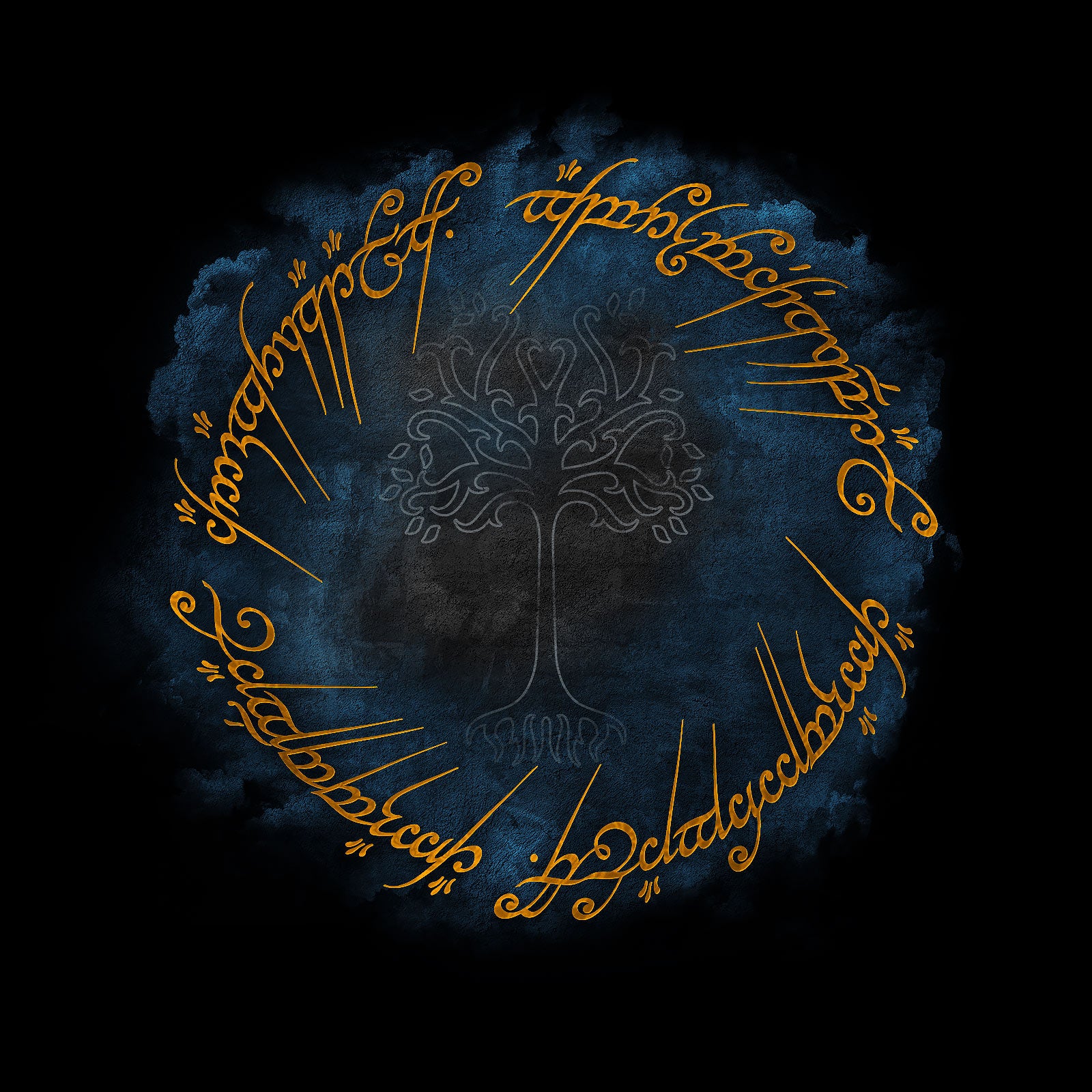 Imagen del producto Señor de los Anillos - Camiseta negra del Anillo de Poder