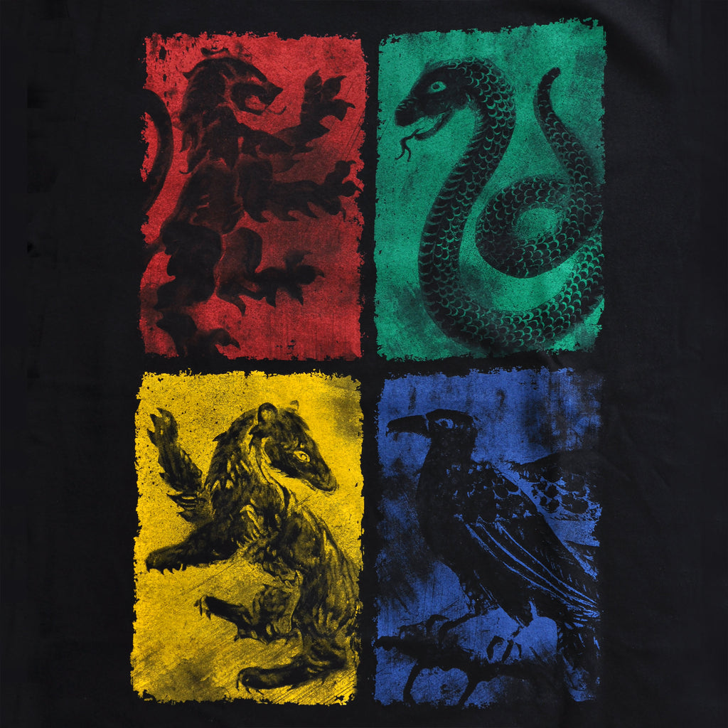 Product image Harry Potter - Hogwarts Crest distressed t-shirt black