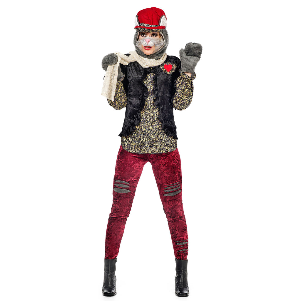 Imagen del producto Gato de peluche Cleo - Disfraz de mujer