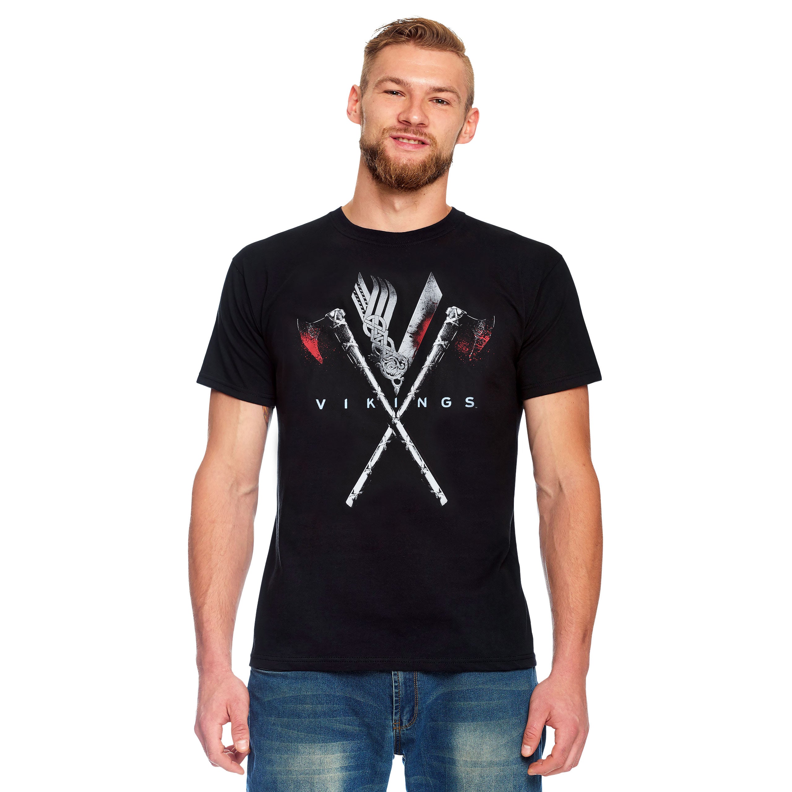 Imagen del producto Vikings - Camiseta Bloody Axe negra