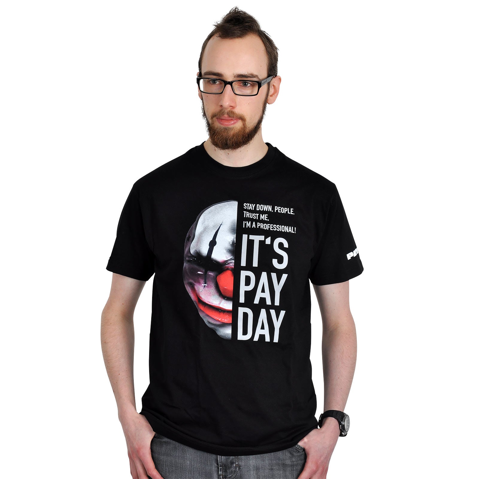Imagen del producto Payday 2 - Camiseta negra con máscara de Chains