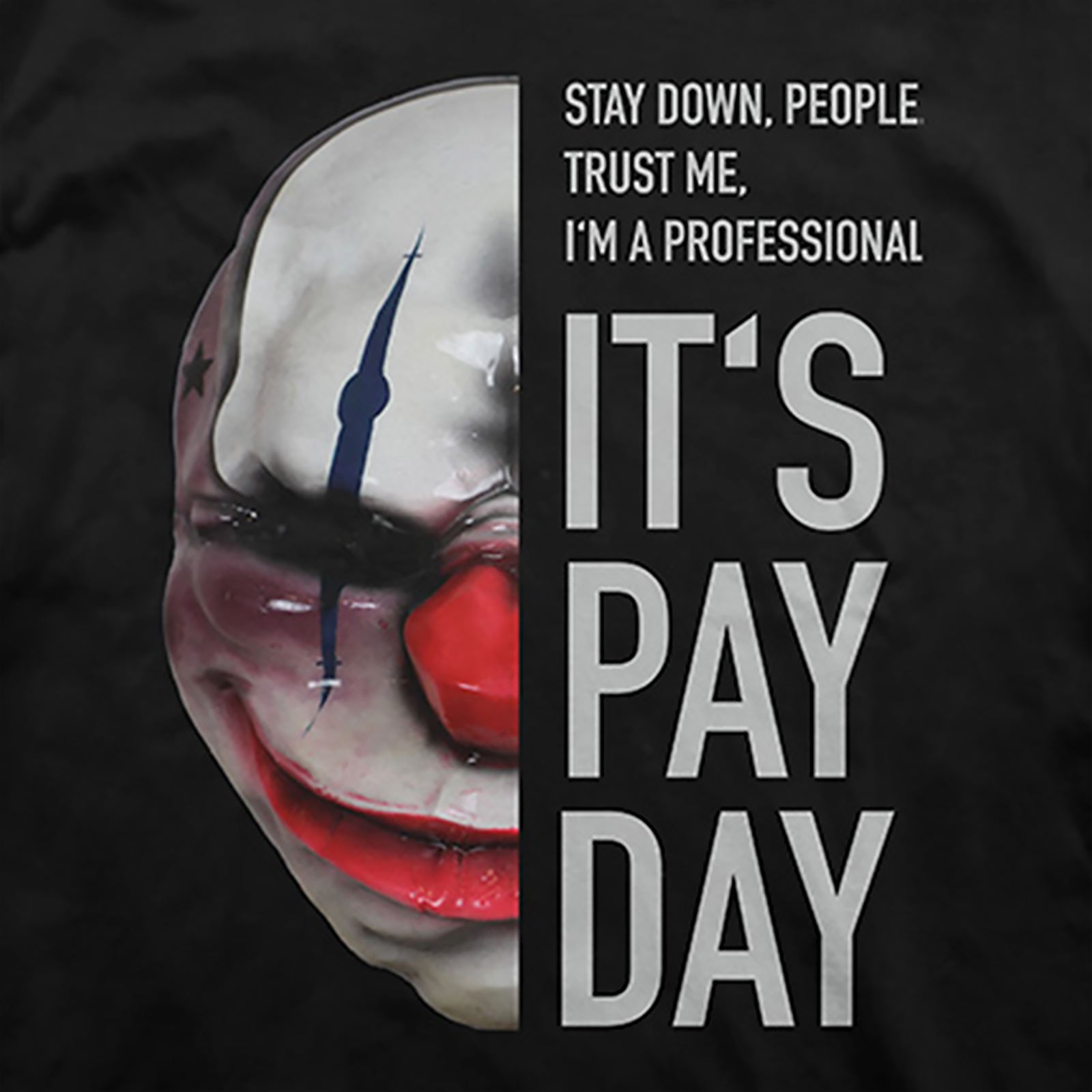 Imagen del producto Payday 2 - Camiseta negra con máscara de Chains
